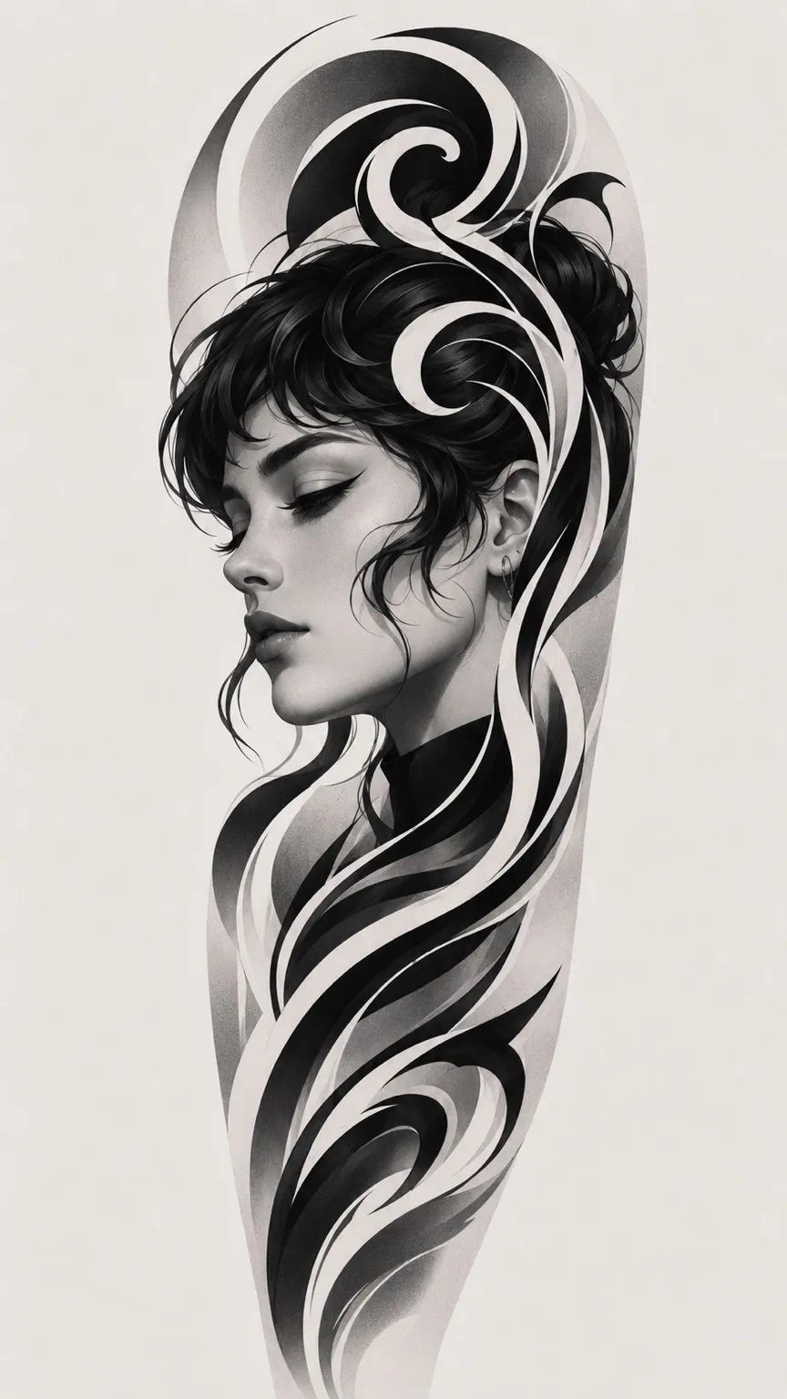 Elegance in Motion, original LS tattoo concept