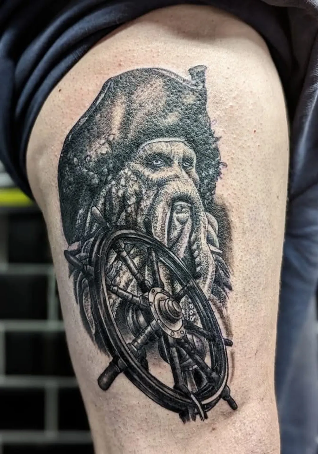 Black and grey realism tattoo by LS Tattoo Collective
